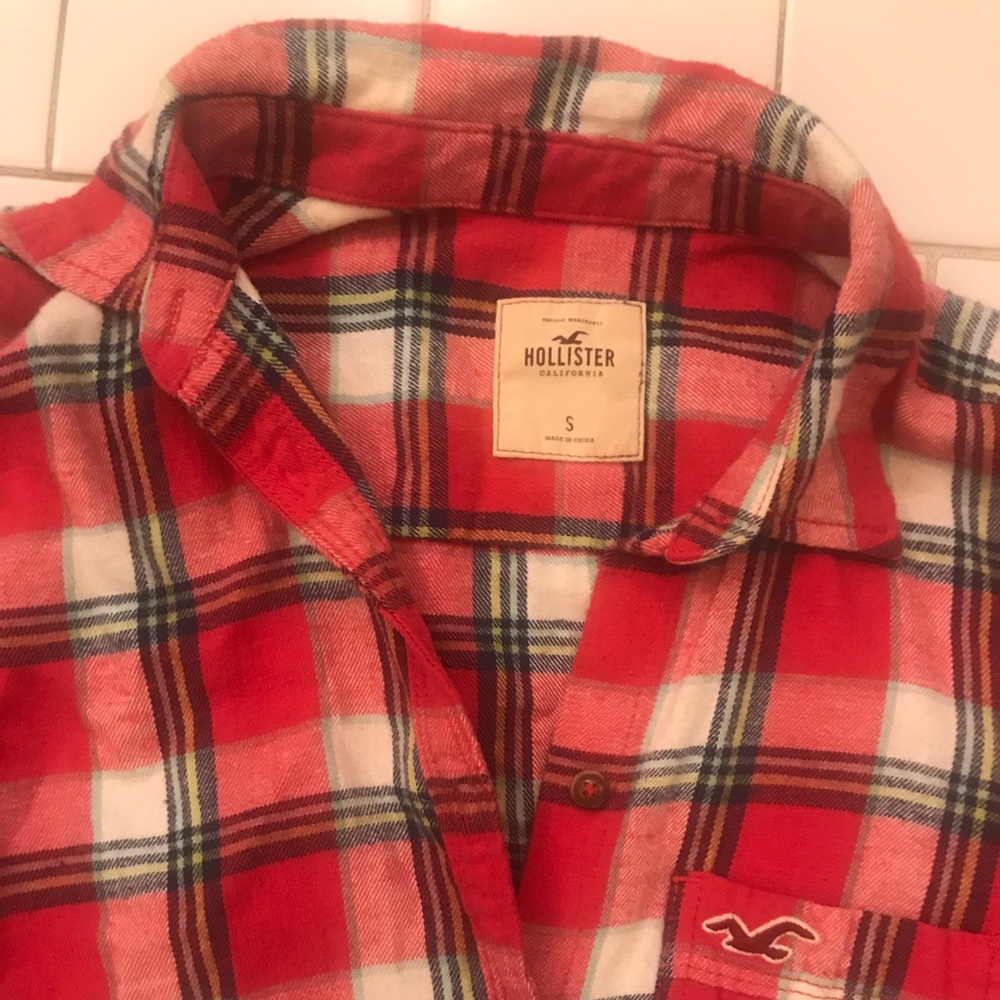 Hollister Flannel Top in size small